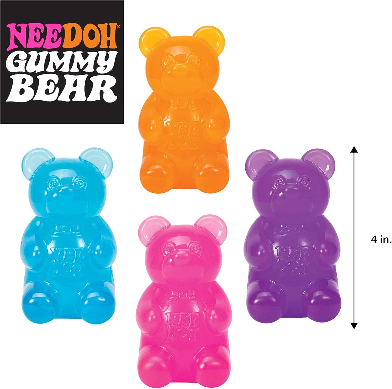 NeeDoh Gummy Bear — Classics sensory fidget toy, NeeDoh stress ball — photo 5 of 11