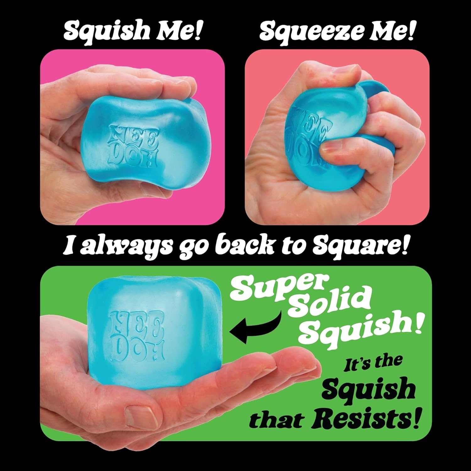 NeeDoh Nice Cube — Cubes & Shapes sensory fidget toy, NeeDoh stress ball — photo 5 of 21