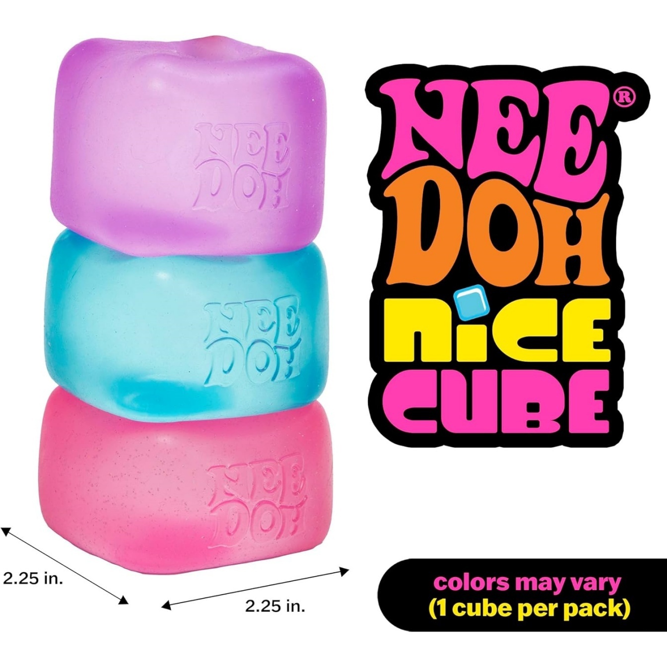 NeeDoh Nice Cube — Cubes & Shapes sensory fidget toy, NeeDoh stress ball — photo 7 of 21