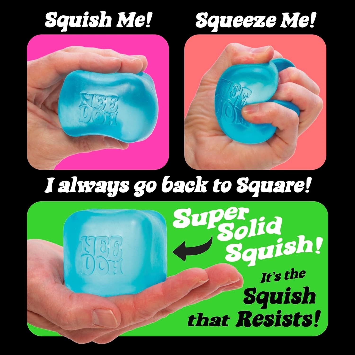 NeeDoh Nice Cube — Cubes & Shapes sensory fidget toy, NeeDoh stress ball — photo 8 of 21