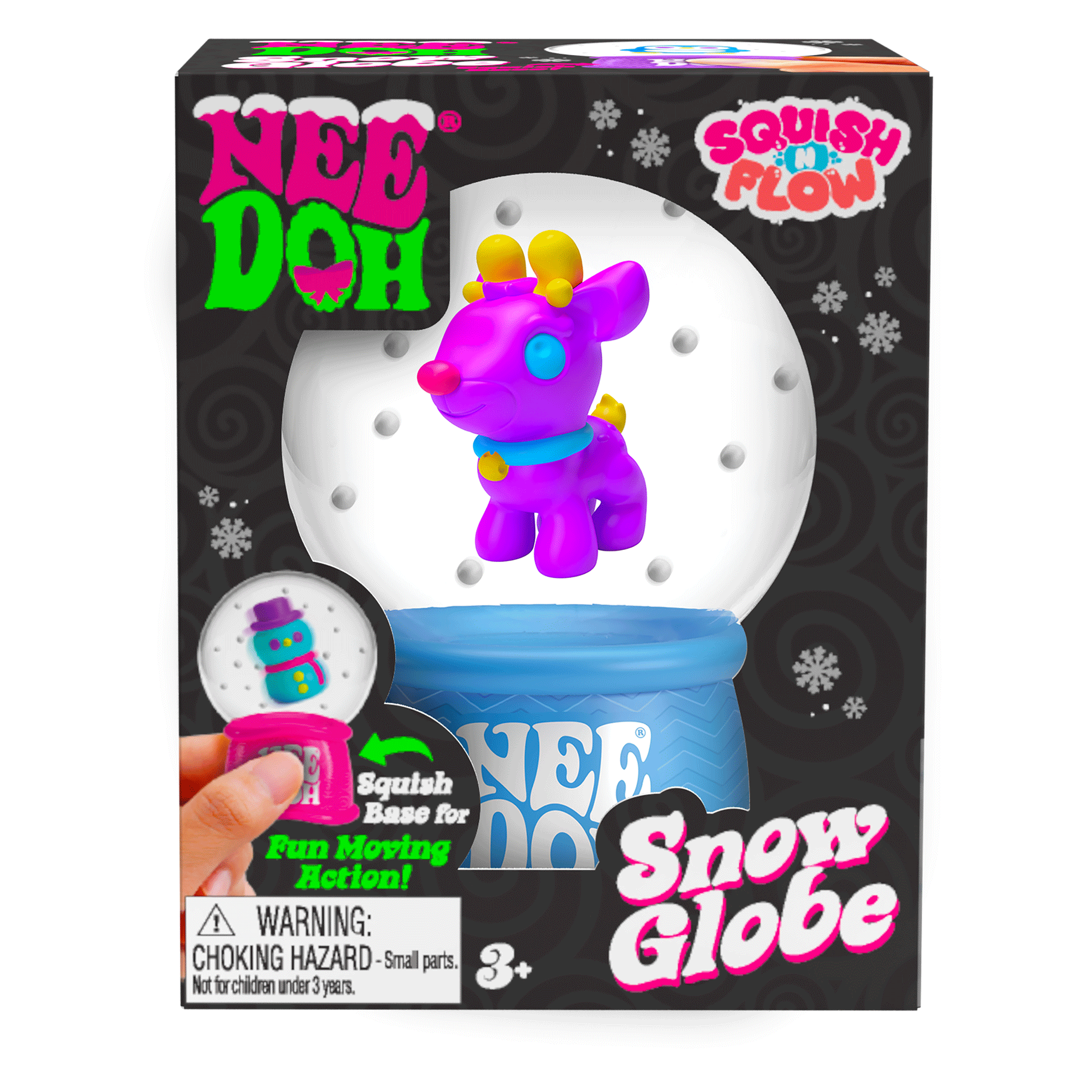 NeeDoh Squish N Flow Snow Globe — Seasonal sensory fidget toy, NeeDoh stress ball — photo 2 of 6