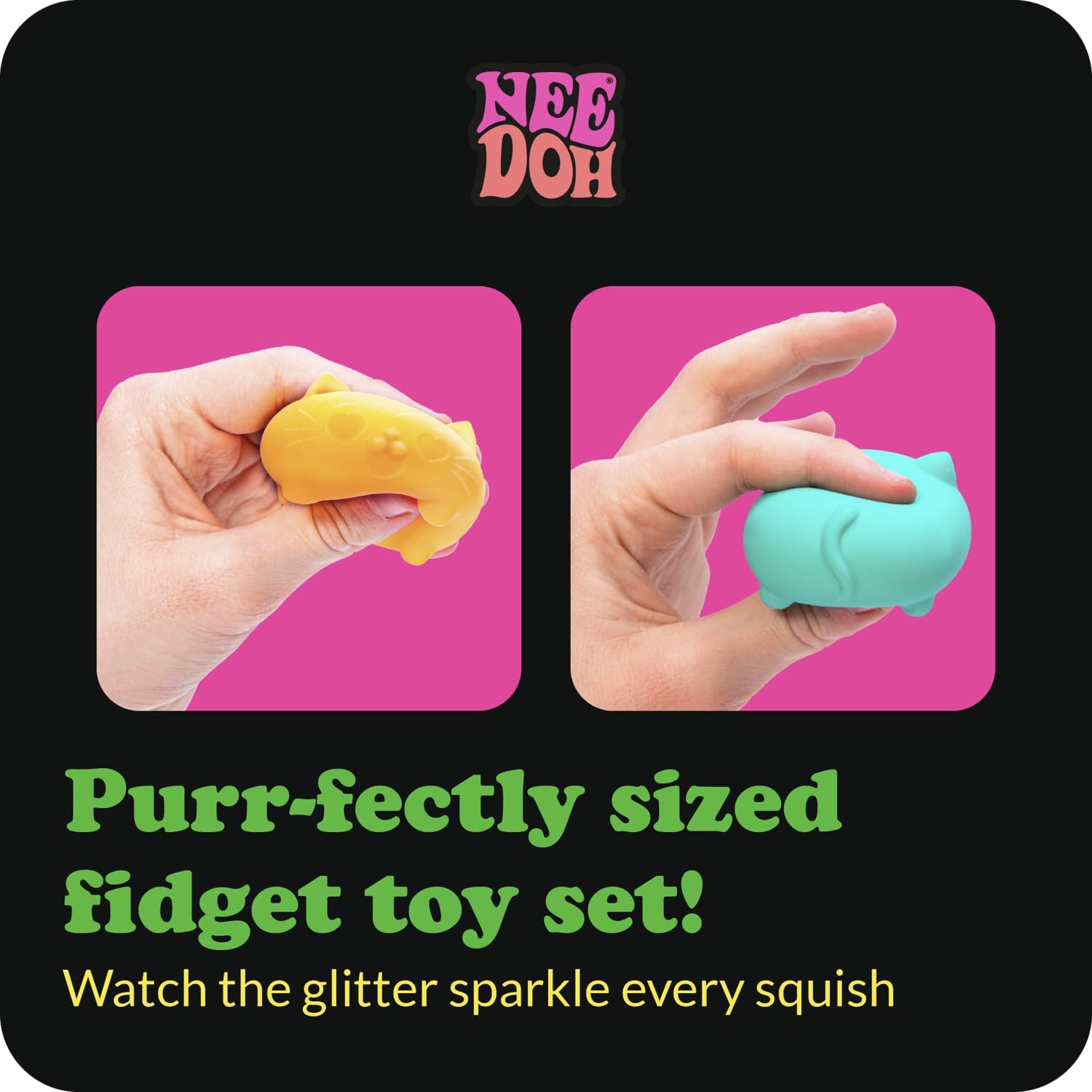 Teenie NeeDoh® Cool Kittens Multipack — Teenie Series sensory fidget toy, NeeDoh stress ball — photo 3 of 11