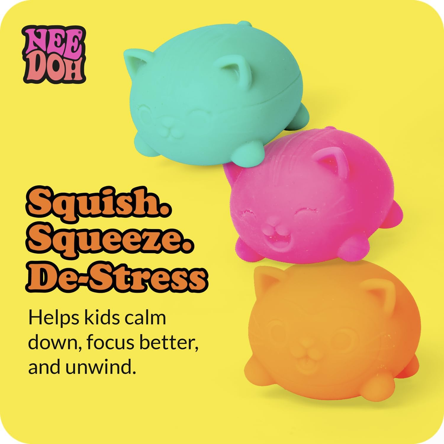 Teenie NeeDoh® Cool Kittens Multipack — Teenie Series sensory fidget toy, NeeDoh stress ball — photo 6 of 11