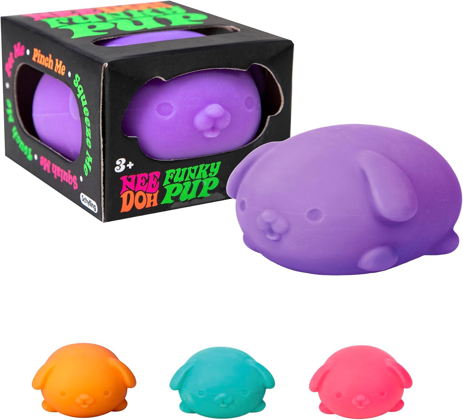 Teenie NeeDoh Funky Pup — Teenie Series sensory fidget toy, NeeDoh stress ball — photo 4 of 4