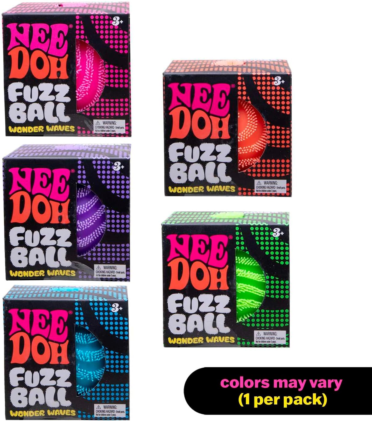 Teenie NeeDoh® Fuzz Ball Multipack — Teenie Series sensory fidget toy, NeeDoh stress ball — photo 2 of 9