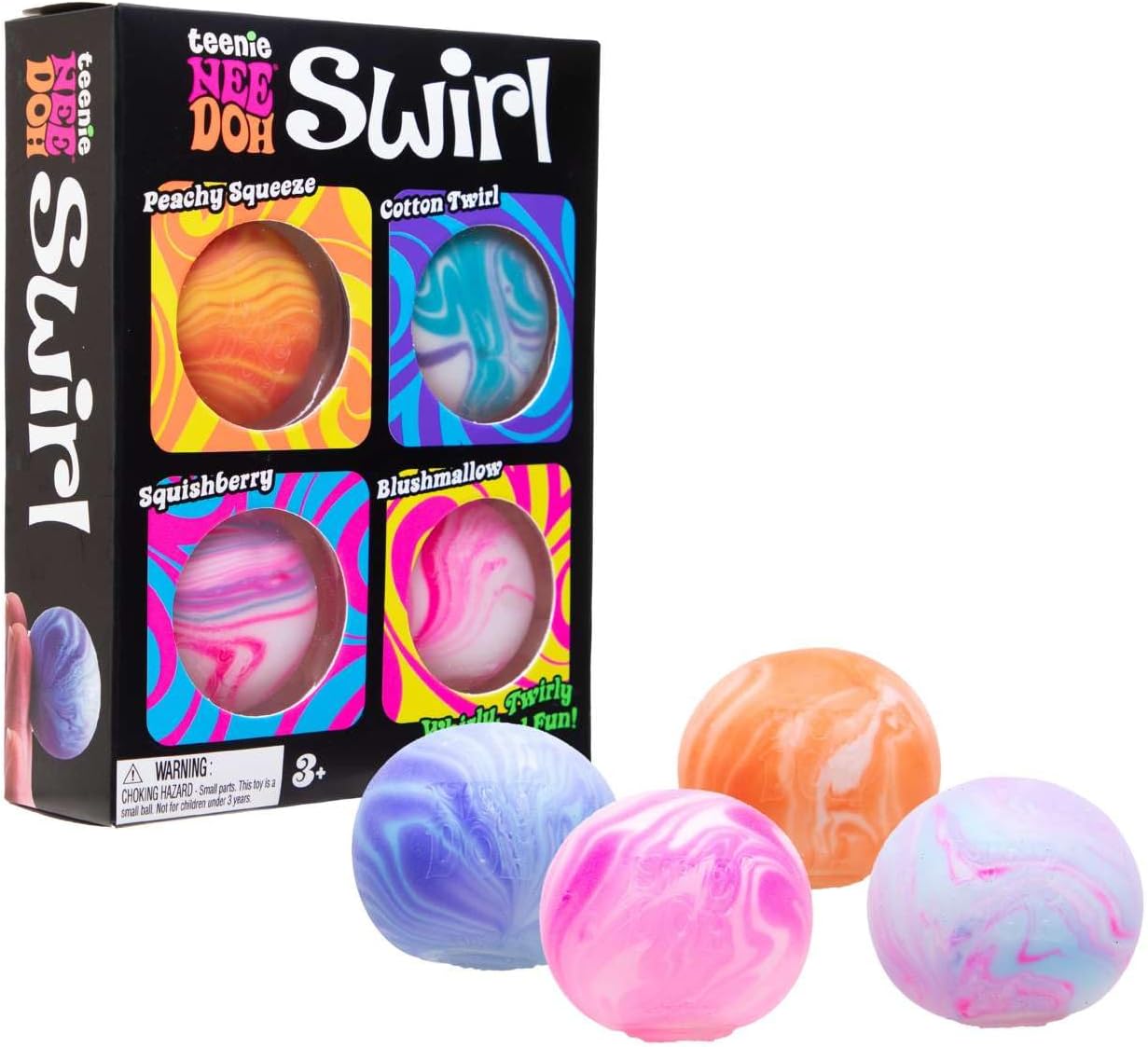 Teenie NeeDoh® Swirl Multipack — Teenie Series sensory fidget toy, NeeDoh stress ball — photo 3 of 9